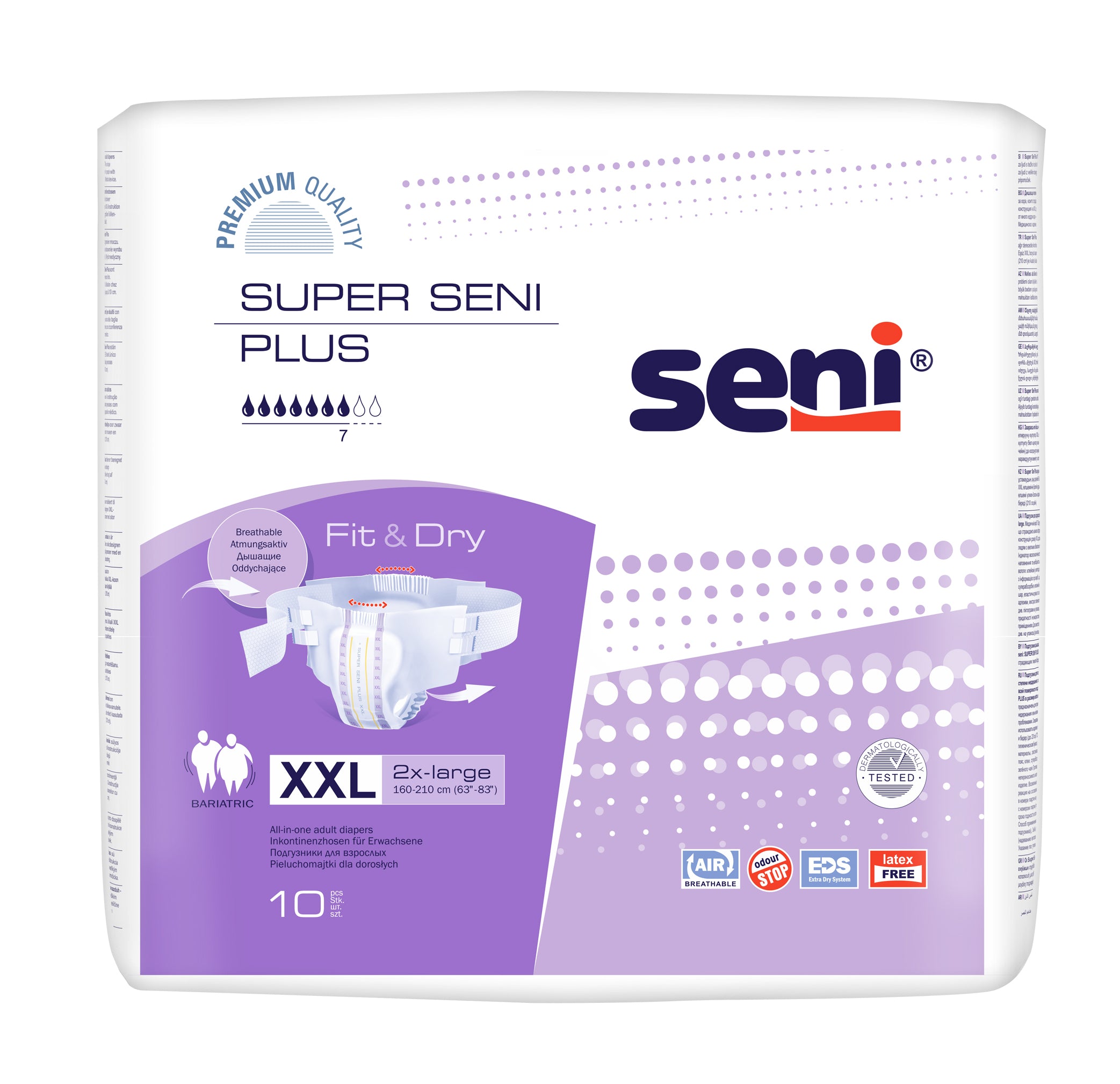 חיתולים סופר סאני פלוס, מידה XXL, בחבילה 10 יח'