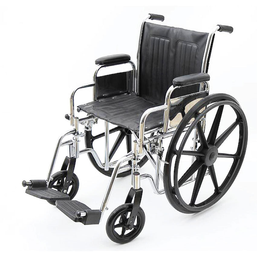 כיסא גלגלים ידיות ורגליות פריקות, רוחב 51. תוצרת ארה"ב.