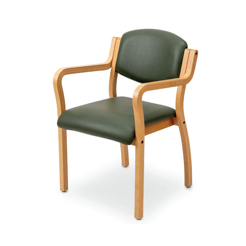 כיסא מעץ בוק עם ידיות דגם נטע